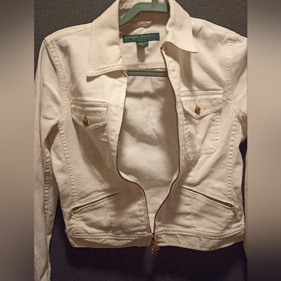 White Jean Jacket - Picture 2 of 9